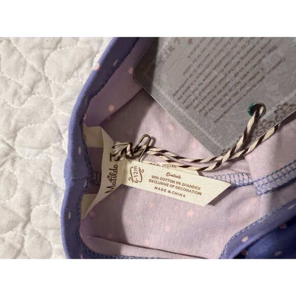 Matilda Jane Leggings Purple Polka Dot Infant Girls Size 6-12 months New with Ta - Picture 4 of 4